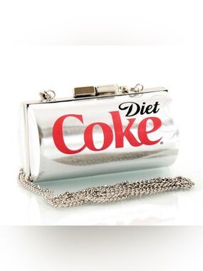 NWT Coca Cola Diet Coke  Silver Can Mini Crossbody Purse